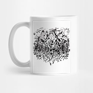 Freestyle ink mountains Mug